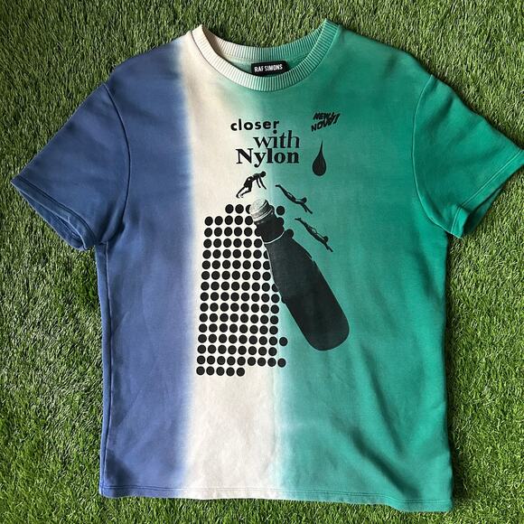 Raf Simons Closer with Nylon Sweater Tee - Picture 1 of 4